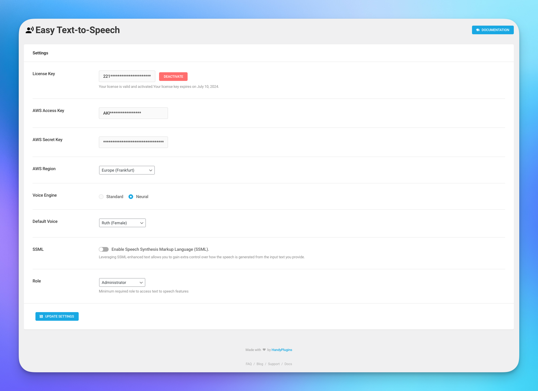 Easy Text To Speech